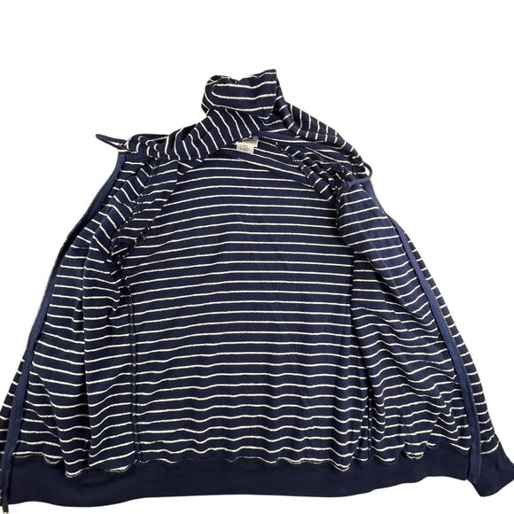 Disney Parks Hoodie Mens Medium Mickey American Flag Full Zip USA Striped Cotton - Picture 3 of 12